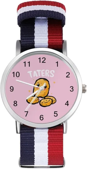 Large Face Watch Running Workout Work Taters Cute Potato patronage Casual Wrist Watches for Men Women Simple 