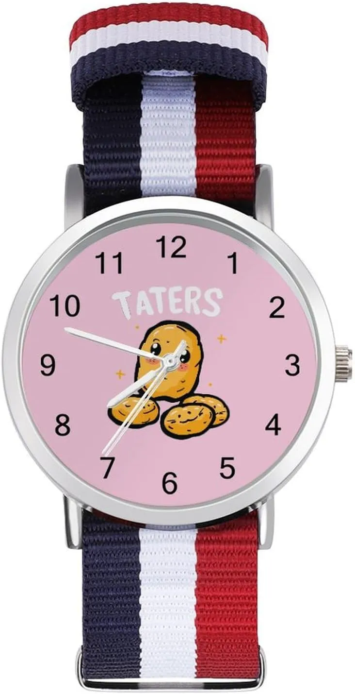 Large Face Watch Running Workout Work Taters Cute Potato patronage Casual Wrist Watches for Men Women Simple 