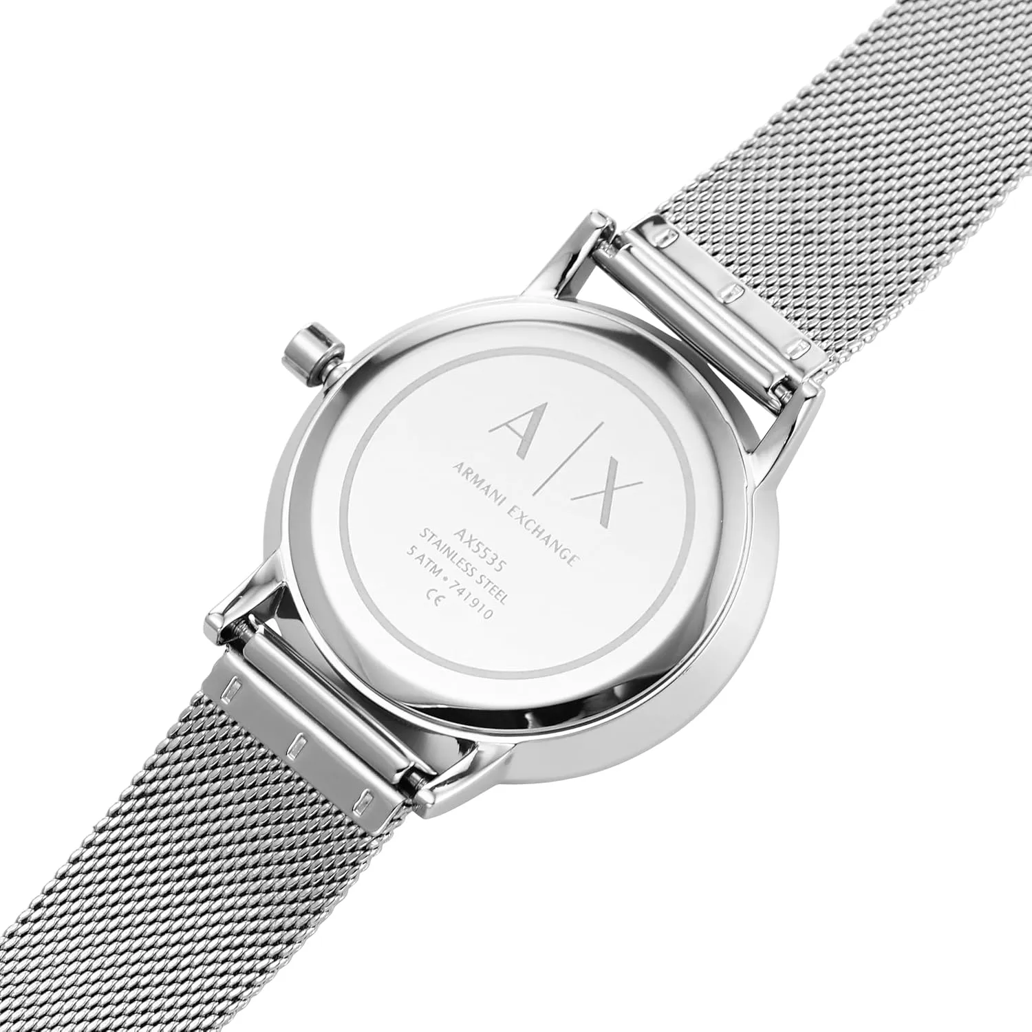 Leather Band A|X Armani Exchange Women's Watch, Three-Hand Watch for Women credible residual with Stainless Steel or 