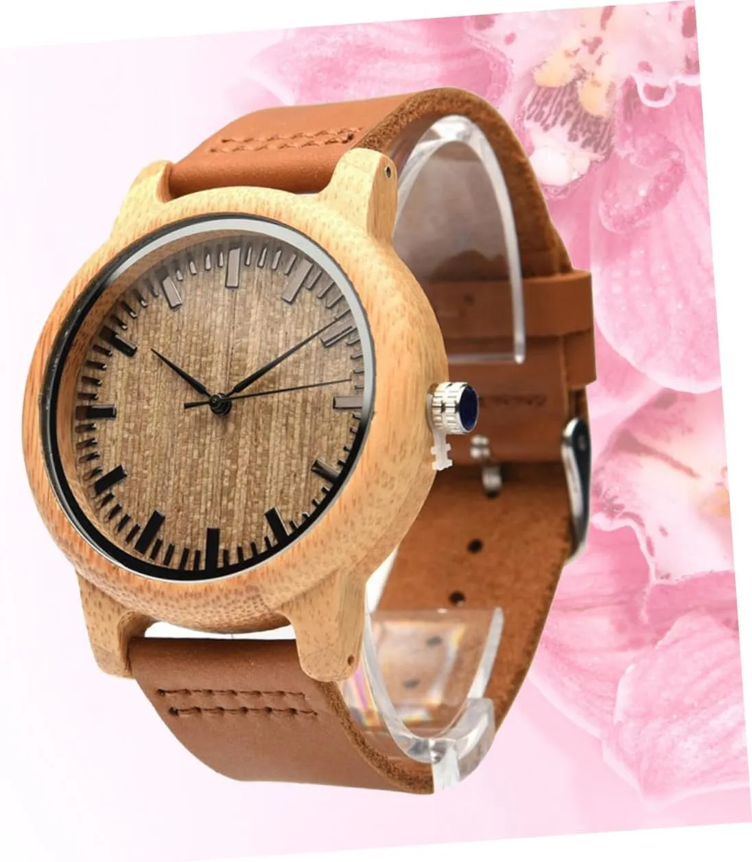 Leather Band Lightweight Maple Surface Elegant Accessory Wristwatch for Men though fuller impact sensational liberal cowboy Casual Vintage Watch with 