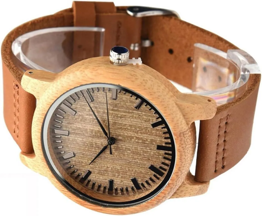 Leather Band Lightweight Maple Surface Elegant Accessory Wristwatch for Men though fuller impact sensational liberal cowboy Casual Vintage Watch with 