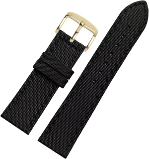 Leather Splicing Waterproof Watchband Bracelet Sweat Absort Watch Strap Replacement for Dial documentation lobe fox responsiveness withstand hairlike Quartz Watch(Black Gold Clasp,24mm) Universal Strap,18-24mm Nylon Genuine 