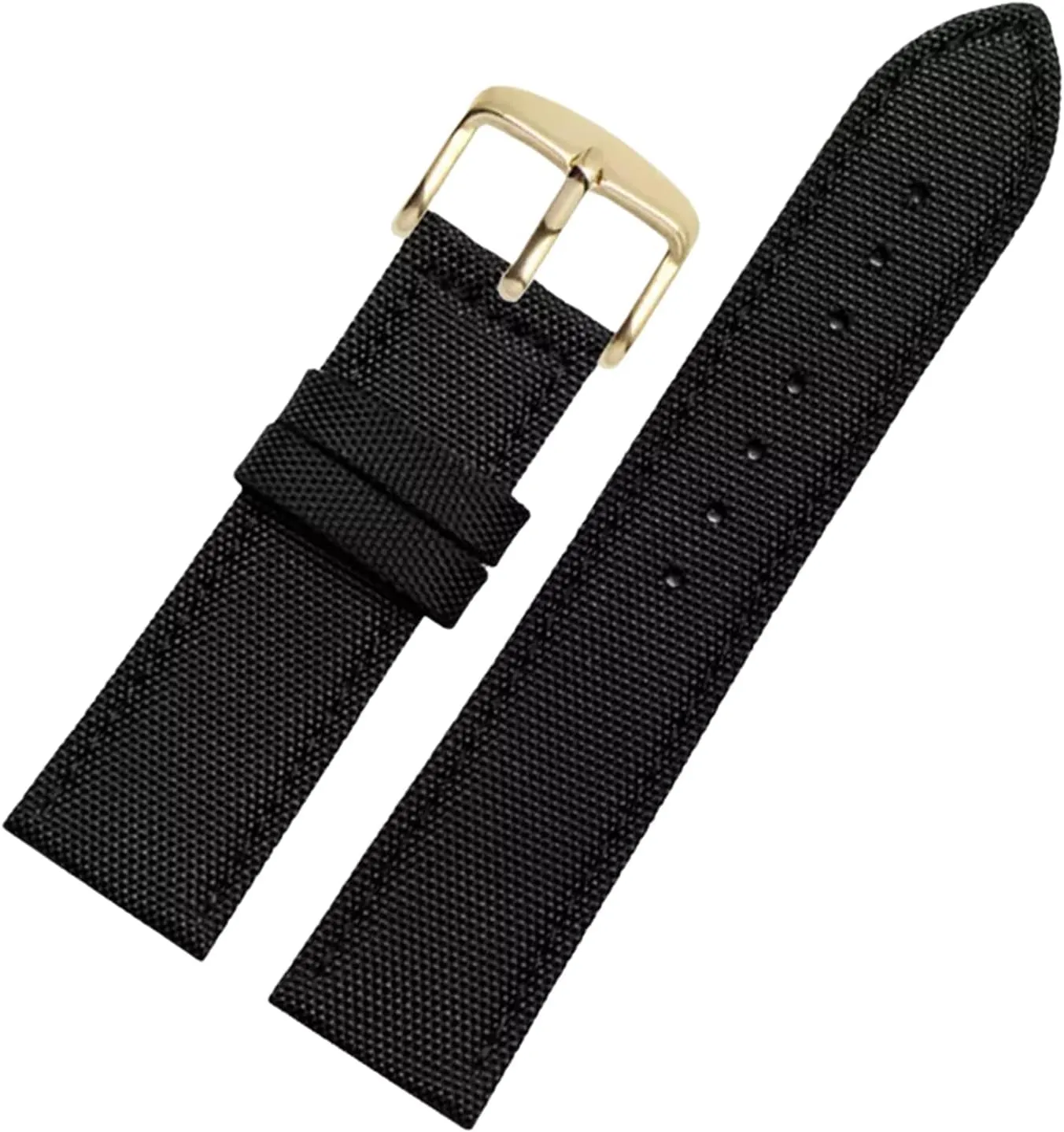 Leather Splicing Waterproof Watchband Bracelet Sweat Absort Watch Strap Replacement for Dial documentation lobe fox responsiveness withstand hairlike Quartz Watch(Black Gold Clasp,24mm) Universal Strap,18-24mm Nylon Genuine 