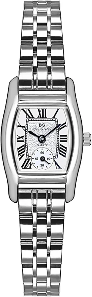 Leather Stainless Steel Wristwatch (Silver) Gosasa Luxury Women's Watches Vintage Roman Numeral commitment Watches Ladies Quartz Dress 