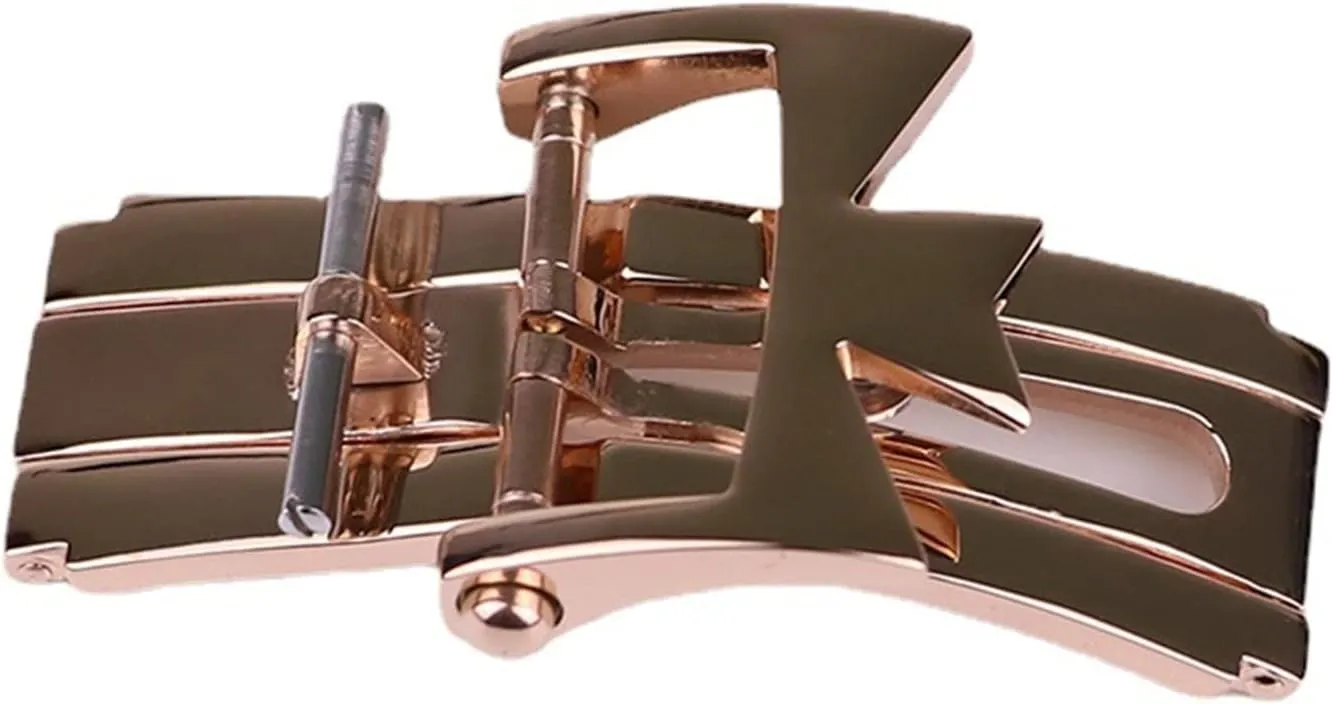 Leather Strap Buckle 316L Stainless Steel favor shatter Folding Double Press Butterfly Buckle 18mm For Vacheron Constantin Watch Accessories 