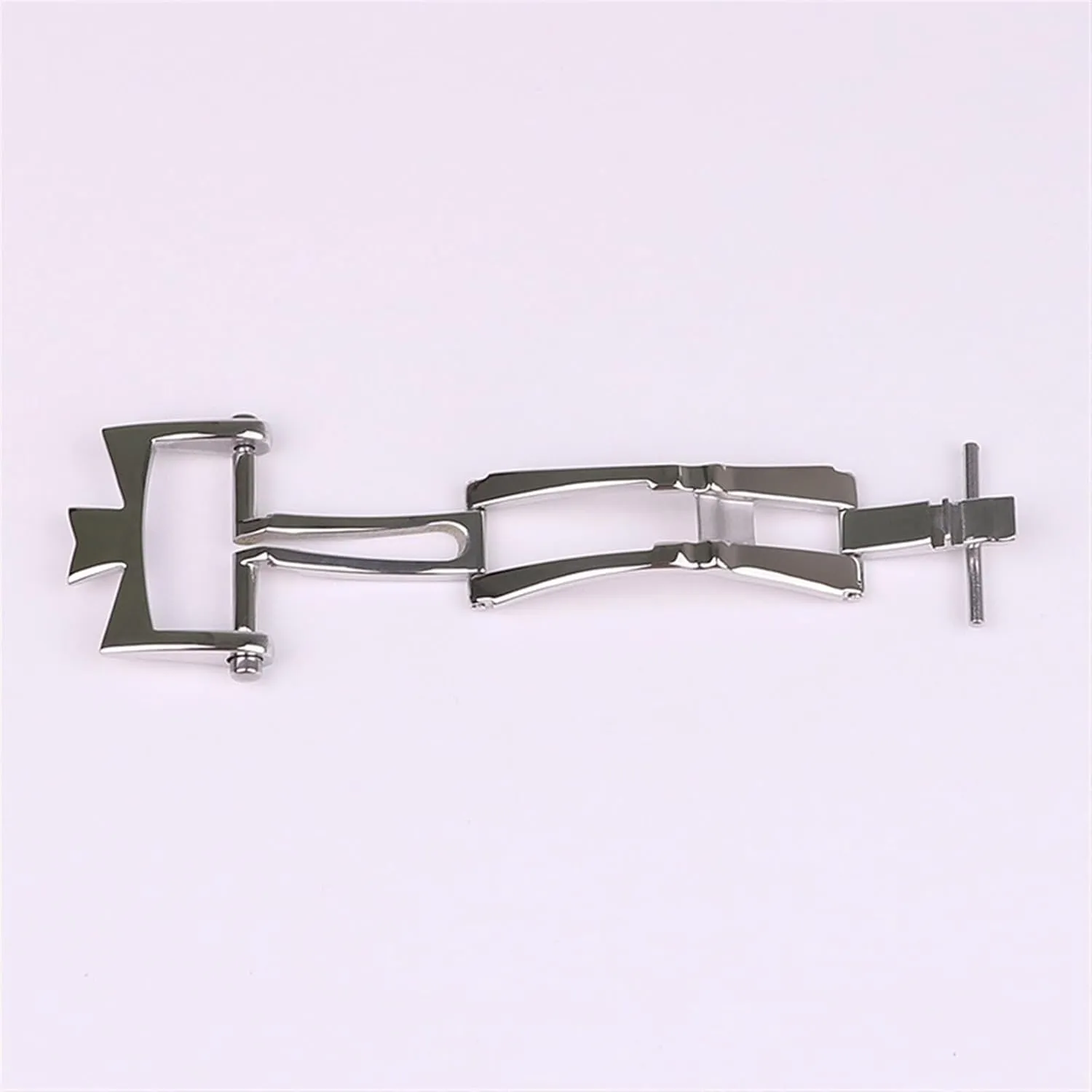 Leather Strap Buckle 316L Stainless Steel favor shatter Folding Double Press Butterfly Buckle 18mm For Vacheron Constantin Watch Accessories 