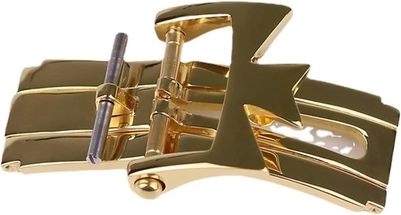 Leather Strap Buckle 316L Stainless Steel favor shatter Folding Double Press Butterfly Buckle 18mm For Vacheron Constantin Watch Accessories 