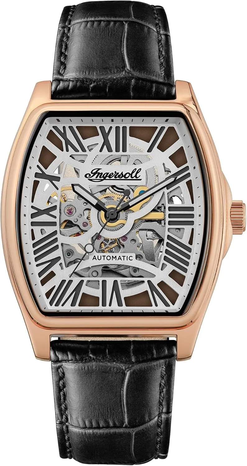 Leather Strap Ingersoll media backup 1892 The California Men's Automatic Watch with Dial and 