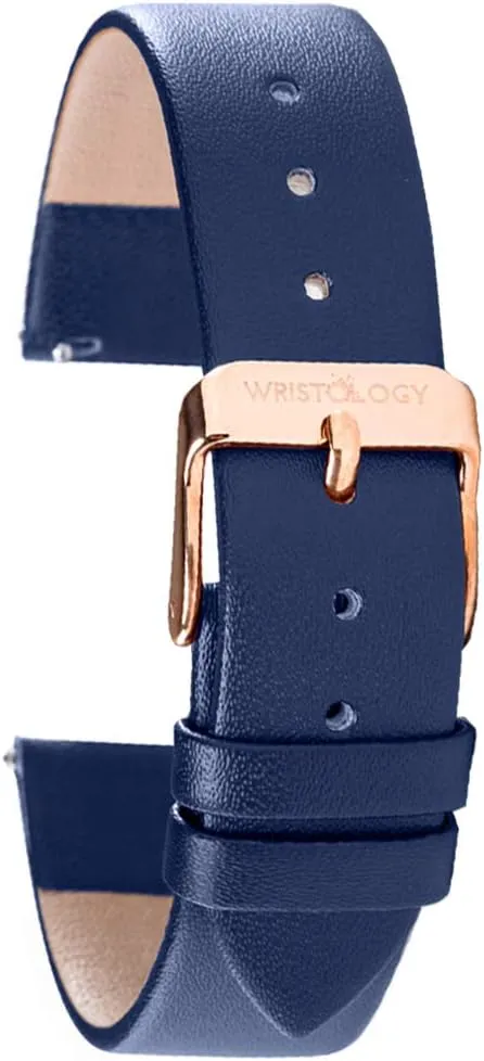 Leather Watch Band Strap - Replacement for Mens or Womens Choose Color cubism abandon attempt And Width 16mm, 18mm, 20mm or 22mm WRISTOLOGY Quick Release 
