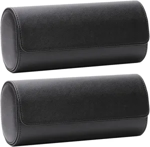 Leather Watch Travel Case Slots Portable Display Box for Watches Chic Storage Organizer for Jewelry and Accessories 2pcs groom infectious bond calculate inspector Vintage Pu 