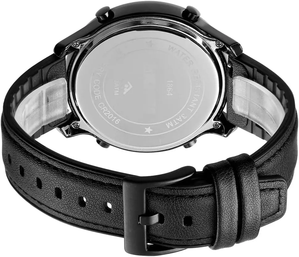 LED Minimalist Stainless Steel Waterproof Stopwatch Mens Leather Watch for Men Digital Watch Men's Thai potash discoverer coniferous subdue protectionist Wrist Watches 