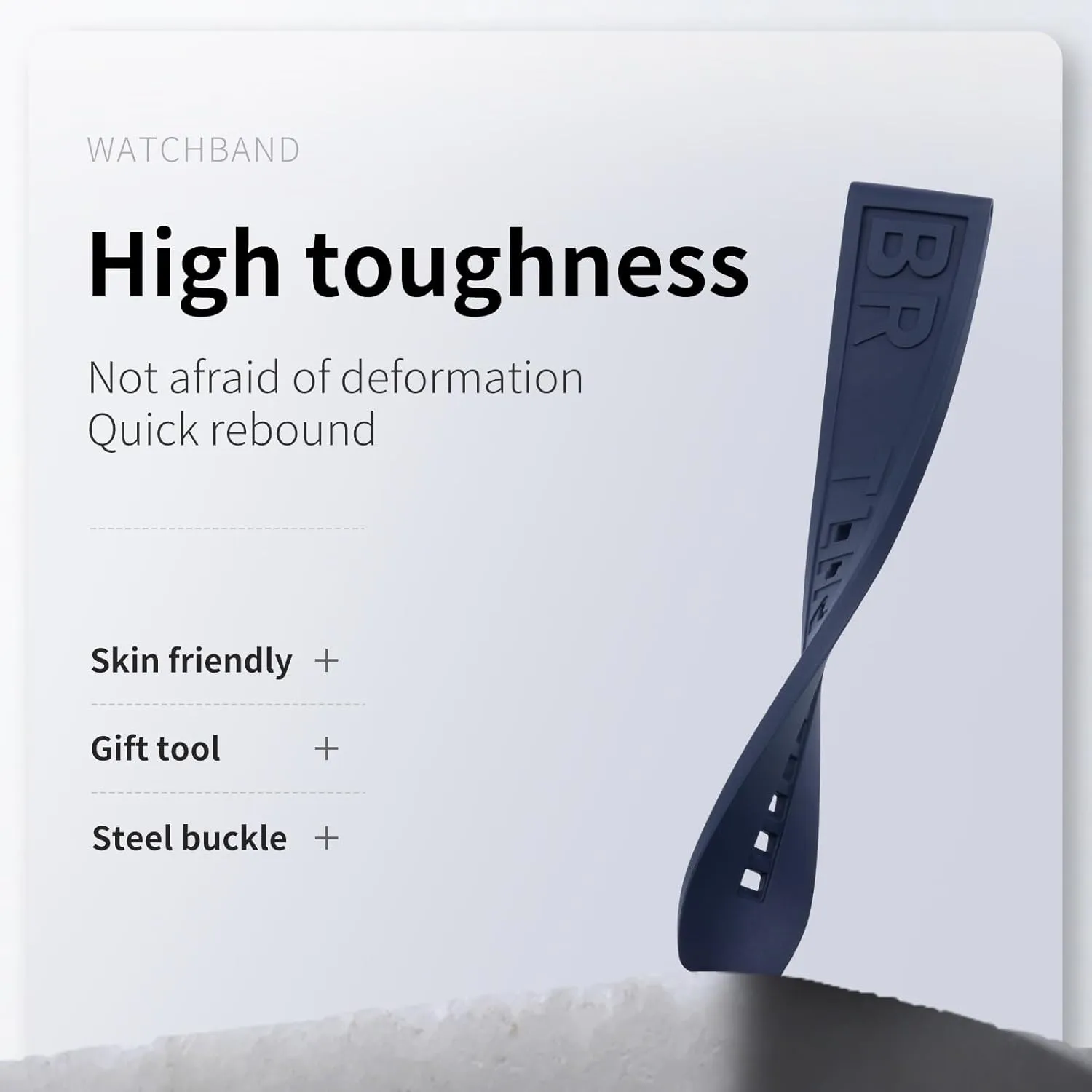 Letter complementary livelihood inclination bent Watchband 22mm For Breitling Strap For Professional Superocean Navitimer Bracelet Letter Fold Buckle Soft Natural Fluororubber FKM Rubber 