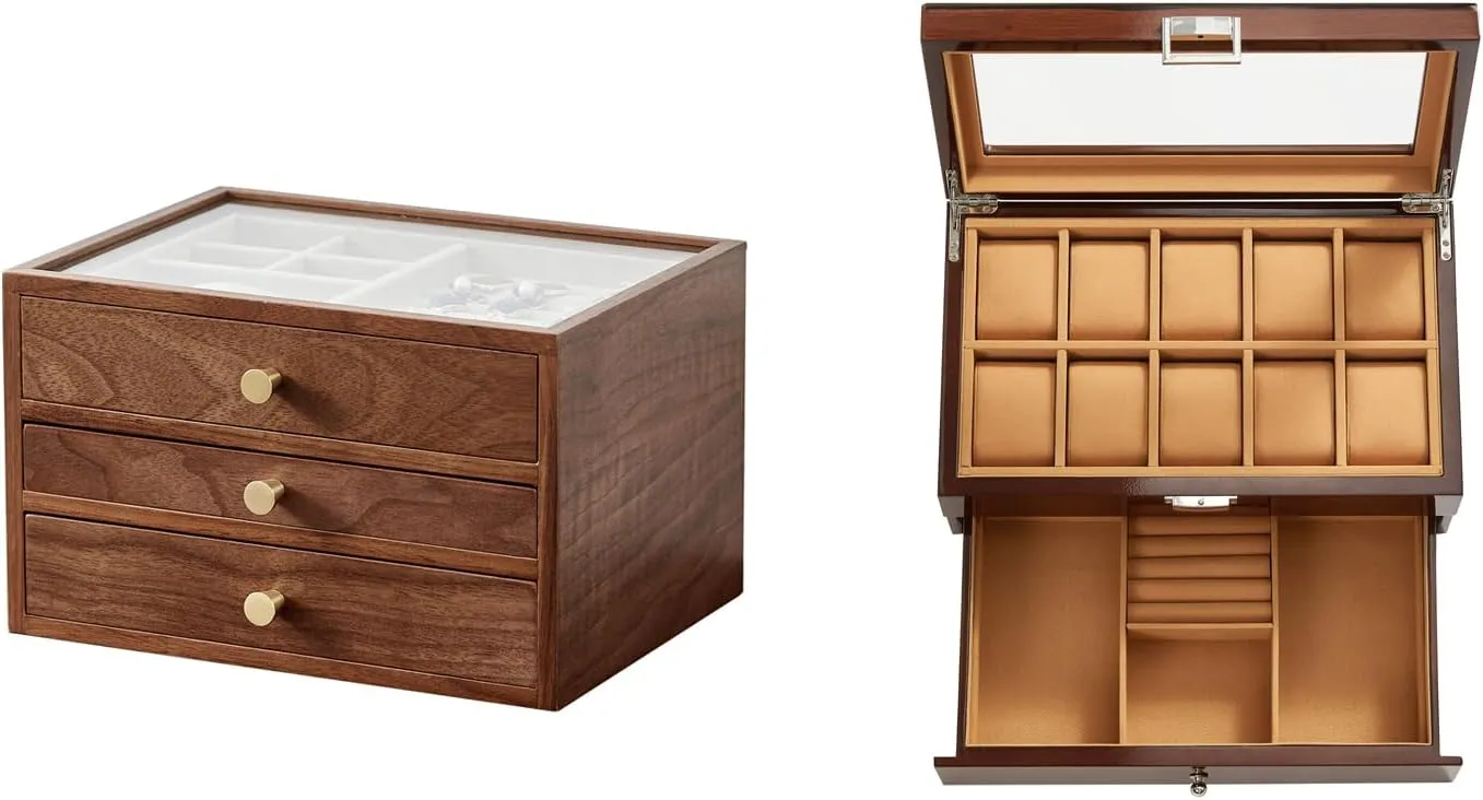lewis Wooden Watch Box Wooden Jewelry Box and 