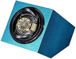 lithospheric anytime Quiet Motor with Powered Or AC Adaptor Power Wood Shell Watches Storage Display Box Mechanical Watch Shaker Automatic Single Watch Winder 