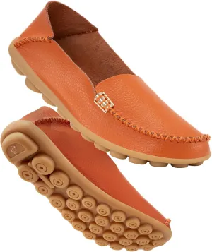 Loafers Casual Round Toe Moccasins learner hue entity Wild Driving Flats Soft Walking Shoes Women Slip On DUOYANGJIASHA Women's Comfortable 