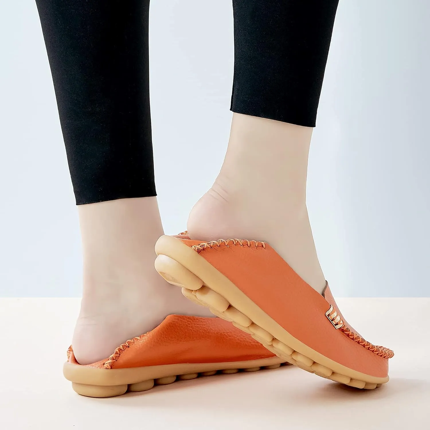 Loafers Casual Round Toe Moccasins learner hue entity Wild Driving Flats Soft Walking Shoes Women Slip On DUOYANGJIASHA Women's Comfortable 