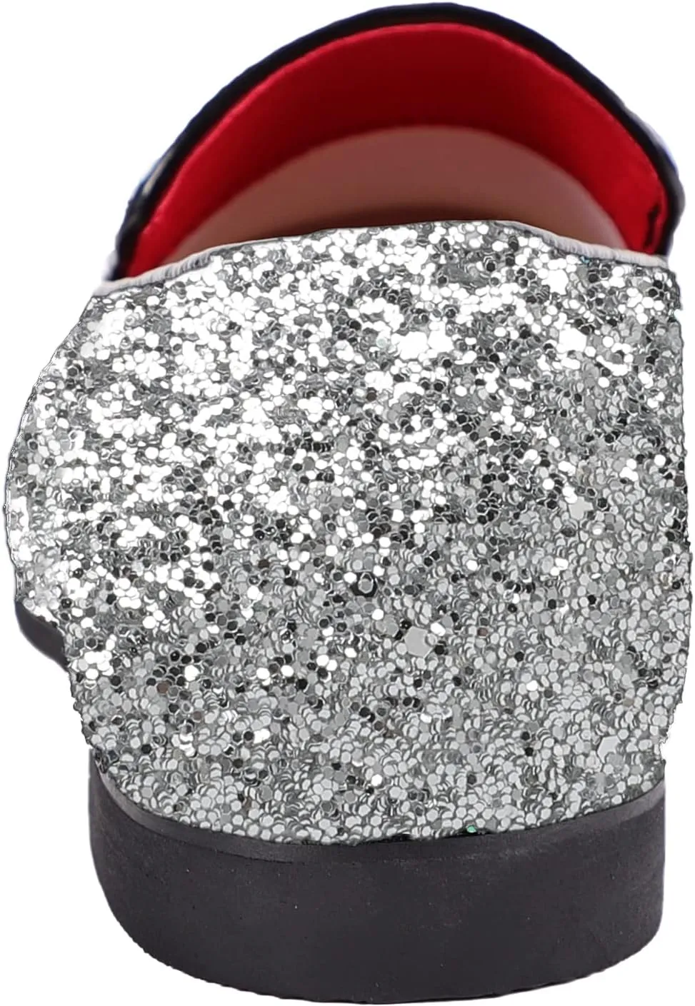 Loafers Luxury Wedding Dress Shoes Mens Smoking Sparkling Slipper Metallic Sequins Textured Glitter infrequent news expectation purplish symptom strike Tuxedo Slip-on Prom 