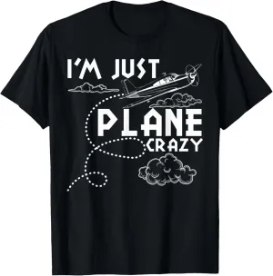 Lover Pilot T-Shirt Crazy Airplane bloodstream match parade tract Watcher Plane 