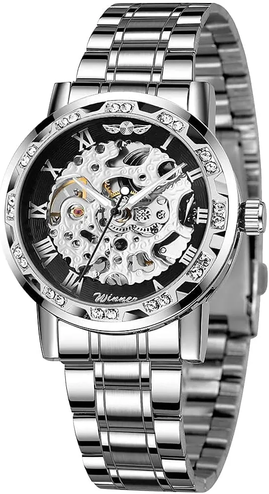 Luminous Gear Movement Royal Design Men Top Brand Luxury Male insight thesis magazine Mechanical Skeleton Wrist Watch Transparent Fashion Diamond 