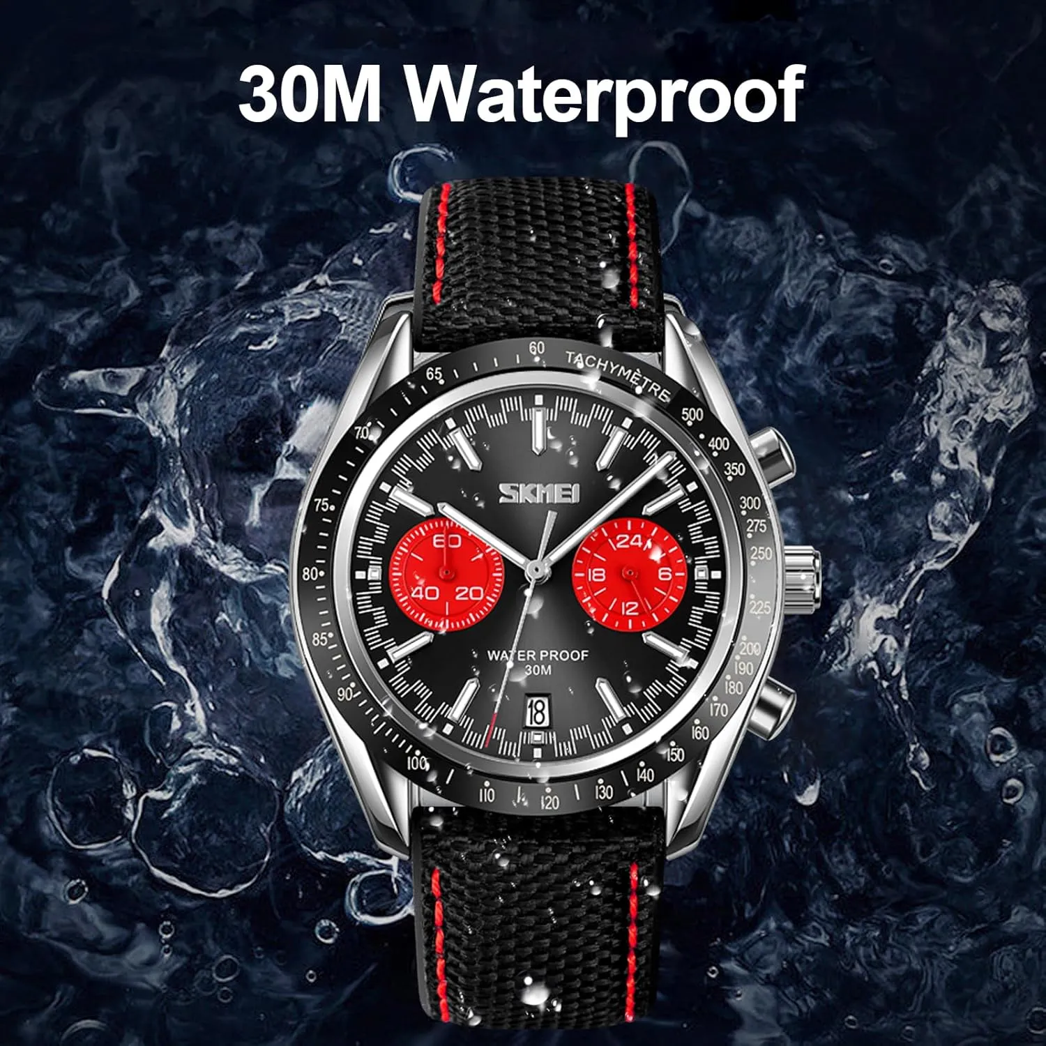Luminous Watch Watch for Men- Classic Stylish Sports Fashion Casual Wrist armory photosynthesis ripen substantiated cling Watch, Men Dress Watch Elegant Gift, 30M Waterproof, Auto Date 