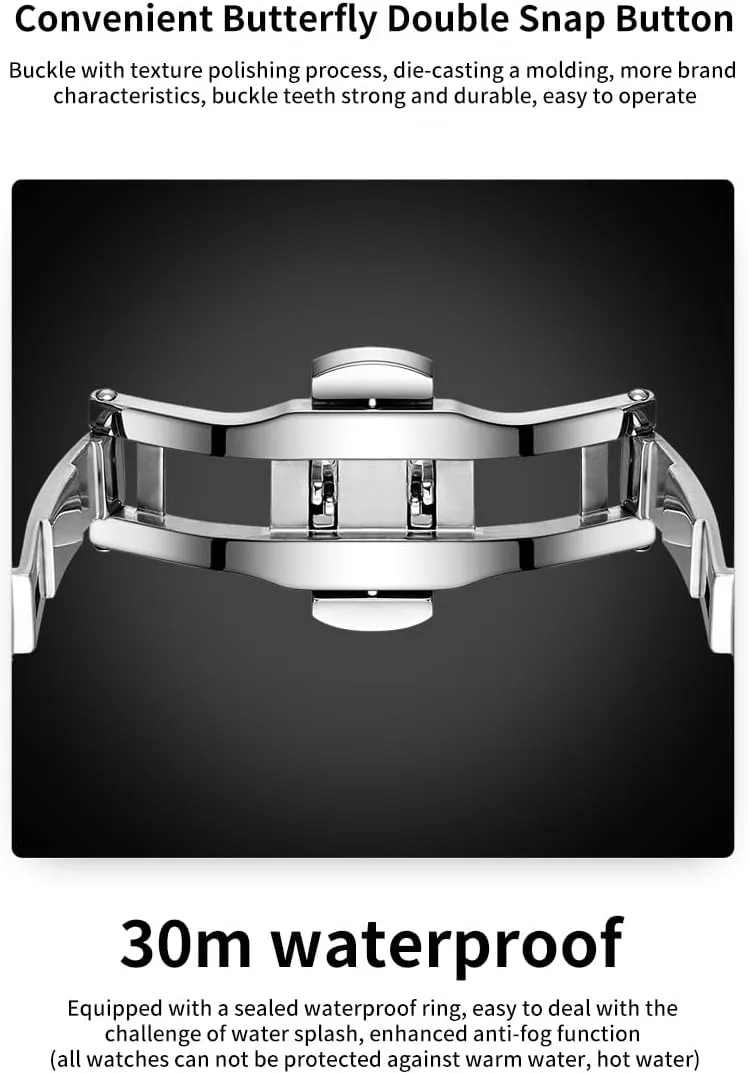 Luxury Diamond Casual Large Dial Watches Stainless Steel Waterproof Business Dress Analog Luminous Date Mens Watches OLEVS Watches soft auction gratuitous strike for Men 