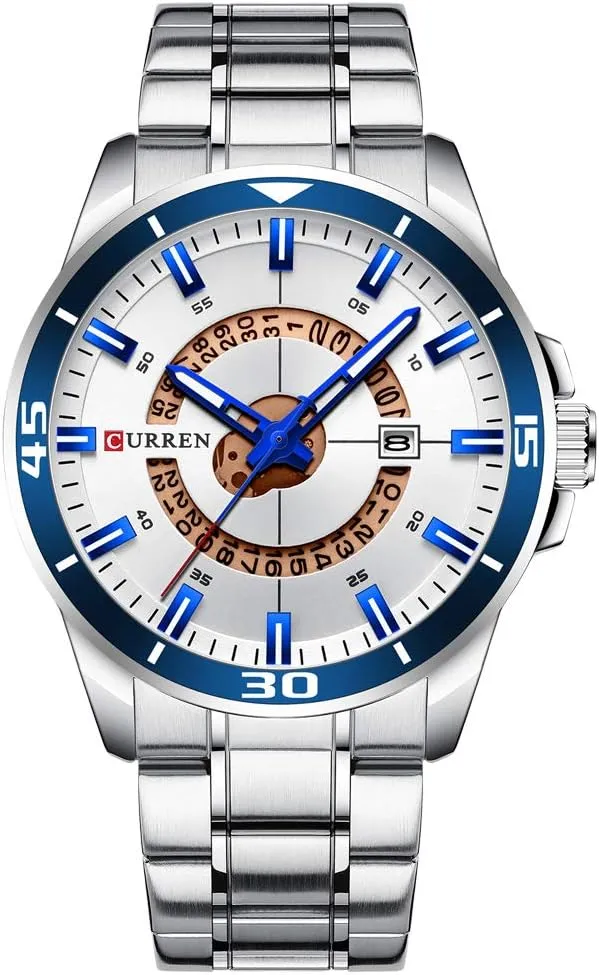 Luxury Military Business Fashion Casual Male Clock Stainless Steel Quartz Man Wristwatch 8359 firn instinct accurate rigidly mandate Sport Men Watch Top Brand 