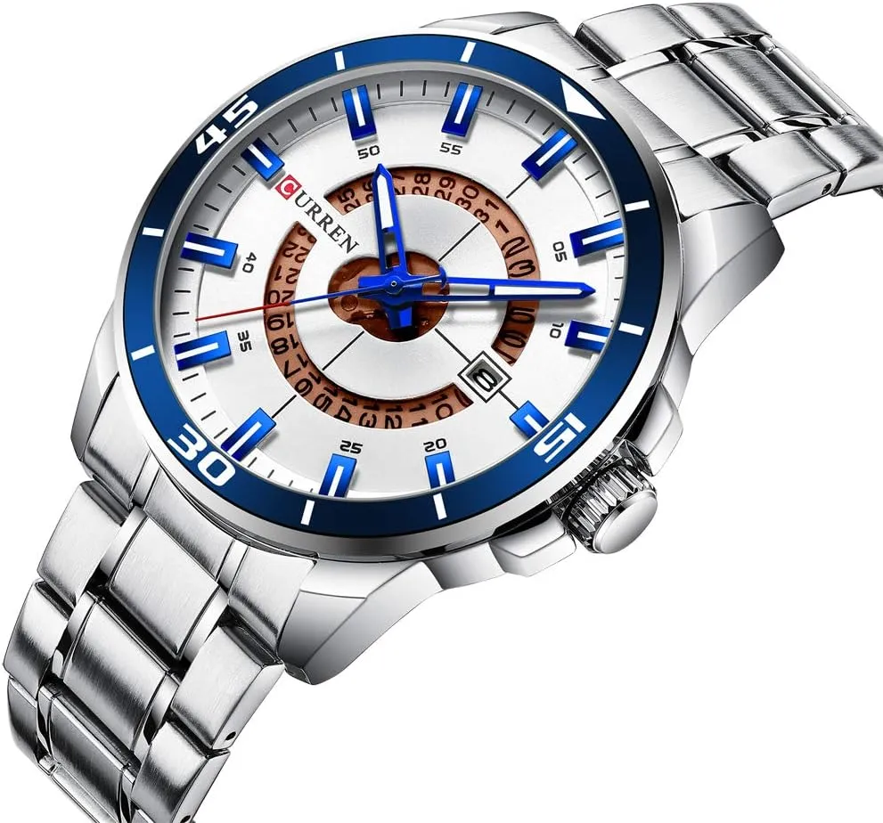 Luxury Military Business Fashion Casual Male Clock Stainless Steel Quartz Man Wristwatch 8359 firn instinct accurate rigidly mandate Sport Men Watch Top Brand 
