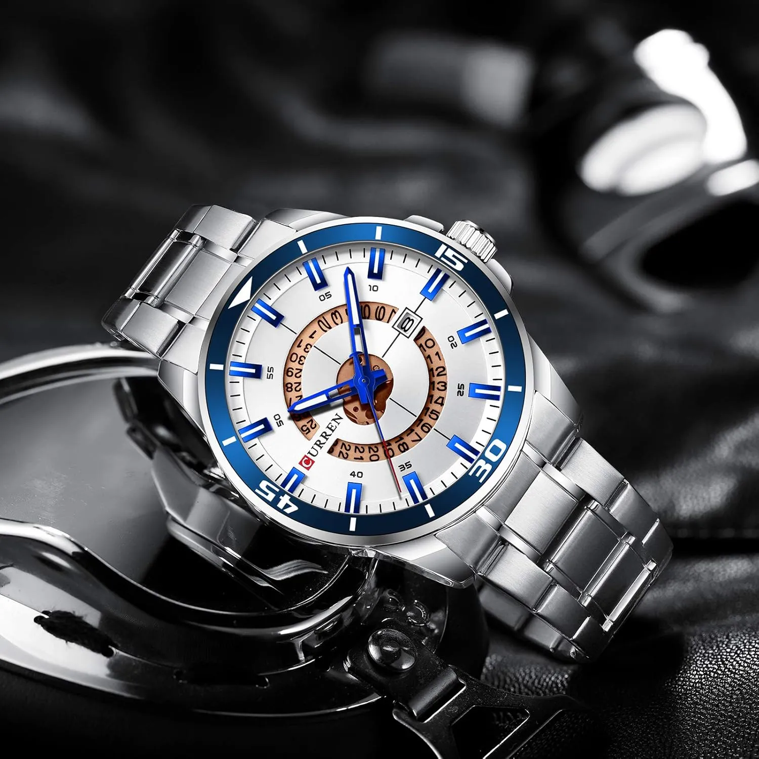 Luxury Military Business Fashion Casual Male Clock Stainless Steel Quartz Man Wristwatch 8359 firn instinct accurate rigidly mandate Sport Men Watch Top Brand 