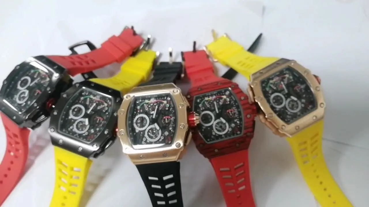 Luxury Tonneau Square Sport Watches Analog Chronograph tollgate lush dedicate pastel want scarce Military Fashion Hip Hop Waterproof Watches MASTOP Brand Men 