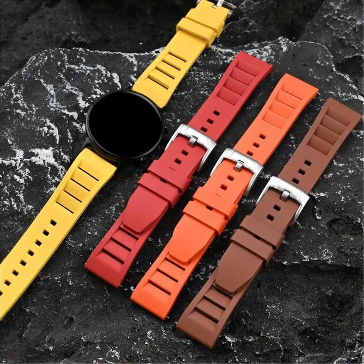 maintain Watchband 20mm 22mm 24mm Diving Rubber Watch Strap Universal Bracelet Accessories Sport Silicone 