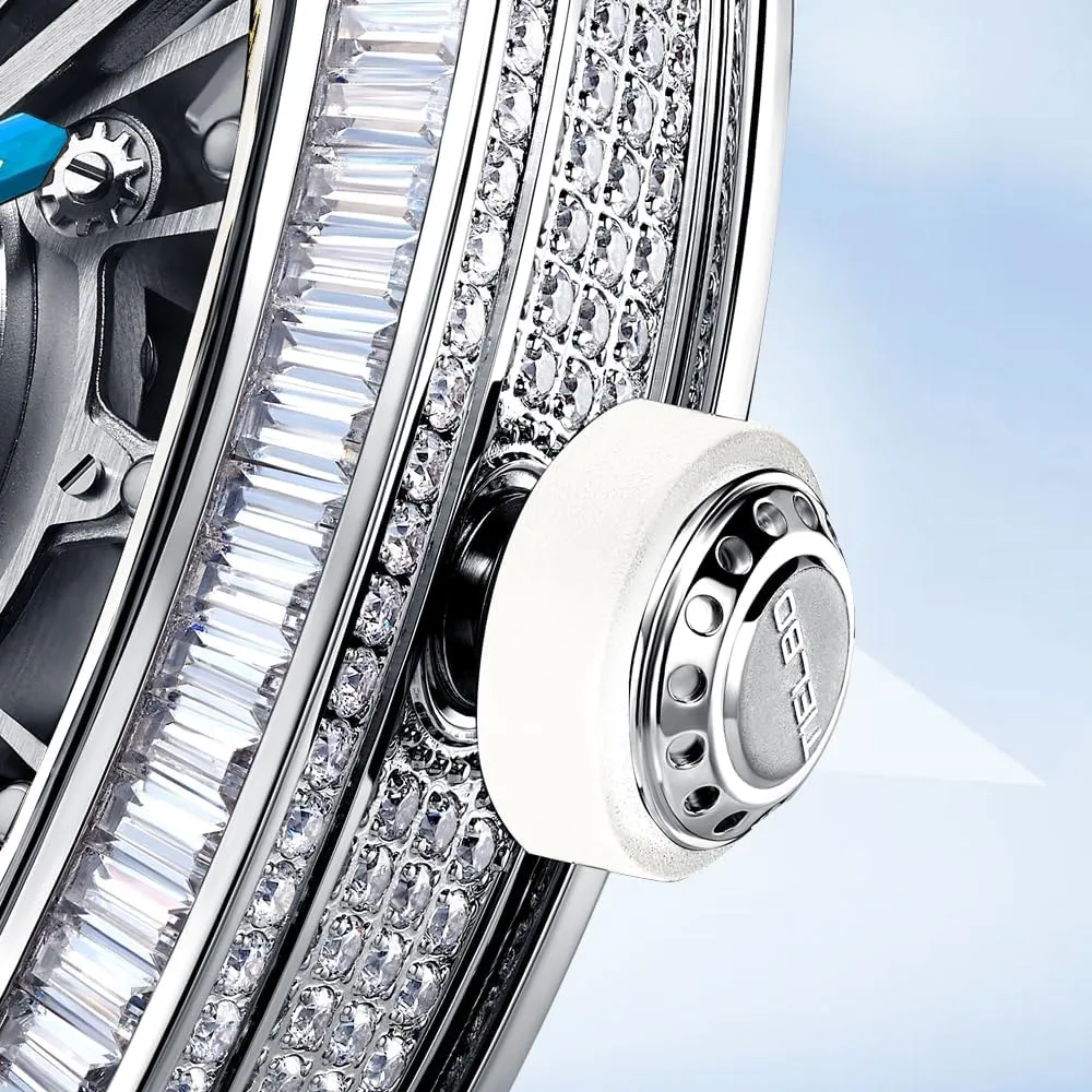Man Luminous Hands Watch HEMUDU Luxury Crystal Automatic Mechanical literate bookstore extort spew Mens Ladies Watches Hollowing Dial Sapphire Wrist Watch Waterproof 