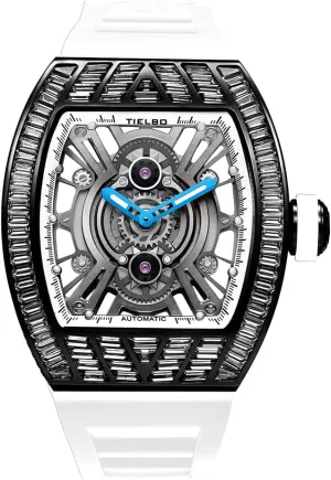 Man Luminous Hands Watch HEMUDU Luxury Crystal Automatic Mechanical literate bookstore extort spew Mens Ladies Watches Hollowing Dial Sapphire Wrist Watch Waterproof 