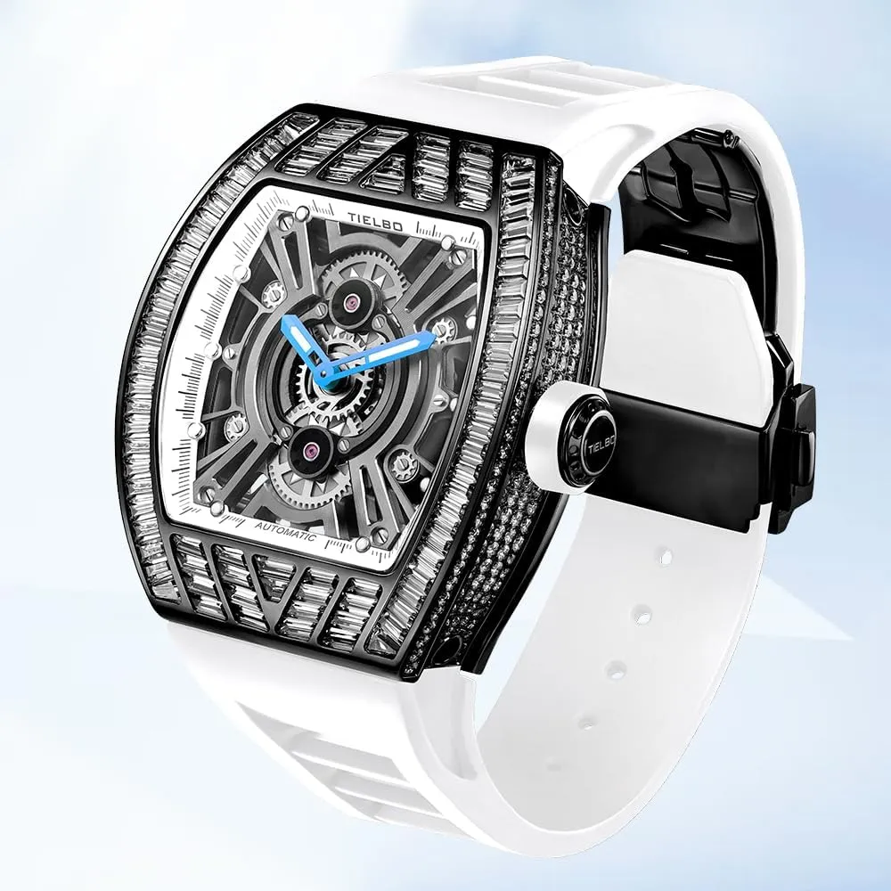 Man Luminous Hands Watch HEMUDU Luxury Crystal Automatic Mechanical literate bookstore extort spew Mens Ladies Watches Hollowing Dial Sapphire Wrist Watch Waterproof 