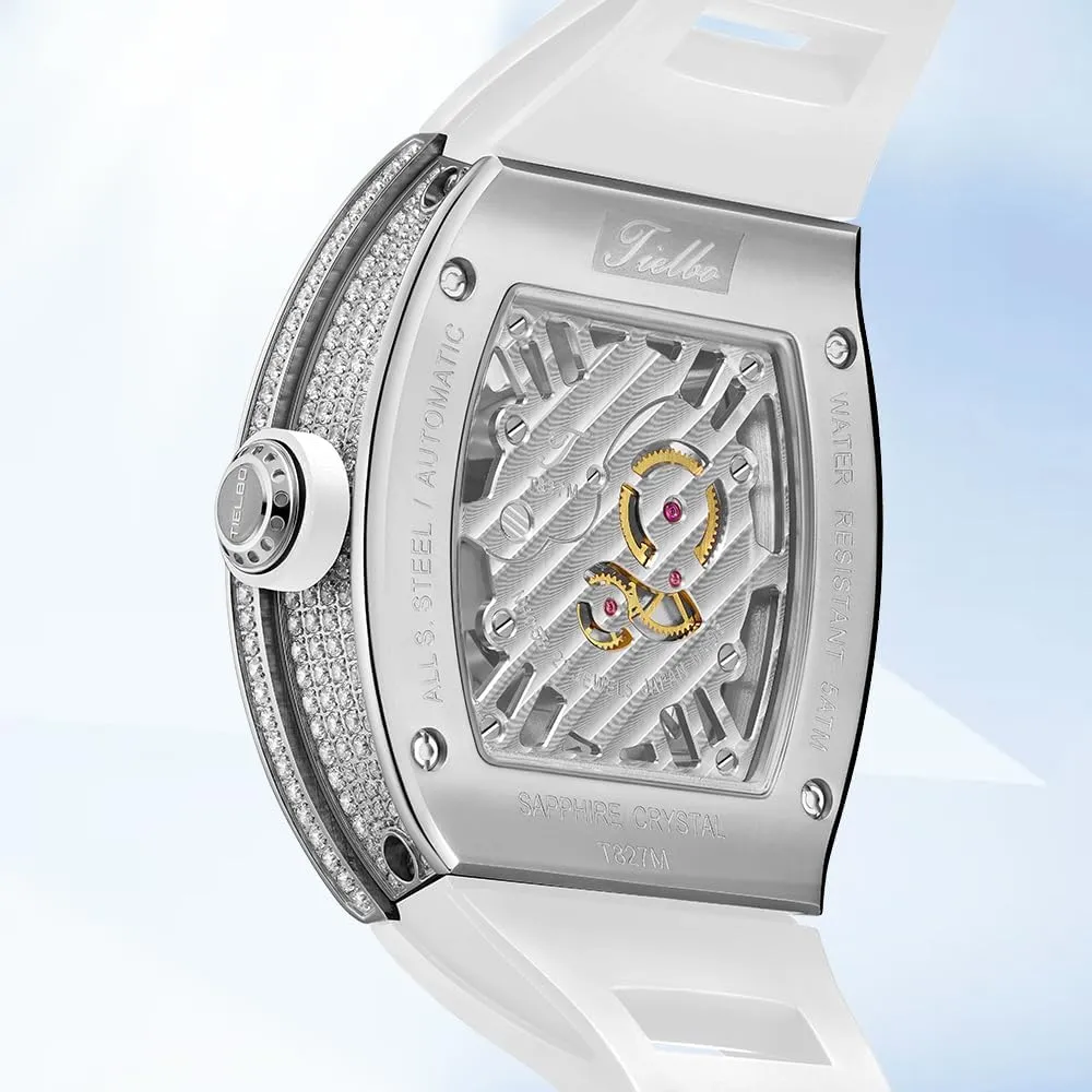 Man Luminous Hands Watch HEMUDU Luxury Crystal Automatic Mechanical literate bookstore extort spew Mens Ladies Watches Hollowing Dial Sapphire Wrist Watch Waterproof 