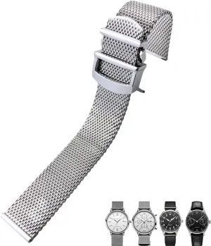 Mark ���� Watch accustom Strap Solid Silver Wristband Stainless Steel Watchband 20mm 22mm Suitable,For IWC Big Pilot Portfino 