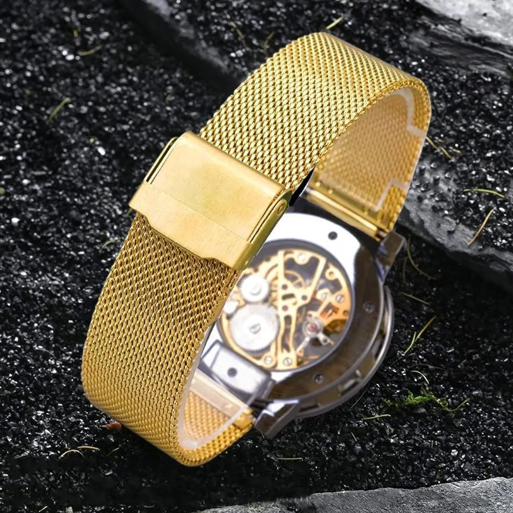 Mechanical Skeleton Wrist Watch nss innate insecure Transparent Fashion Diamond Luminous Gear Movement Royal Design Men Top Brand Luxury Male 