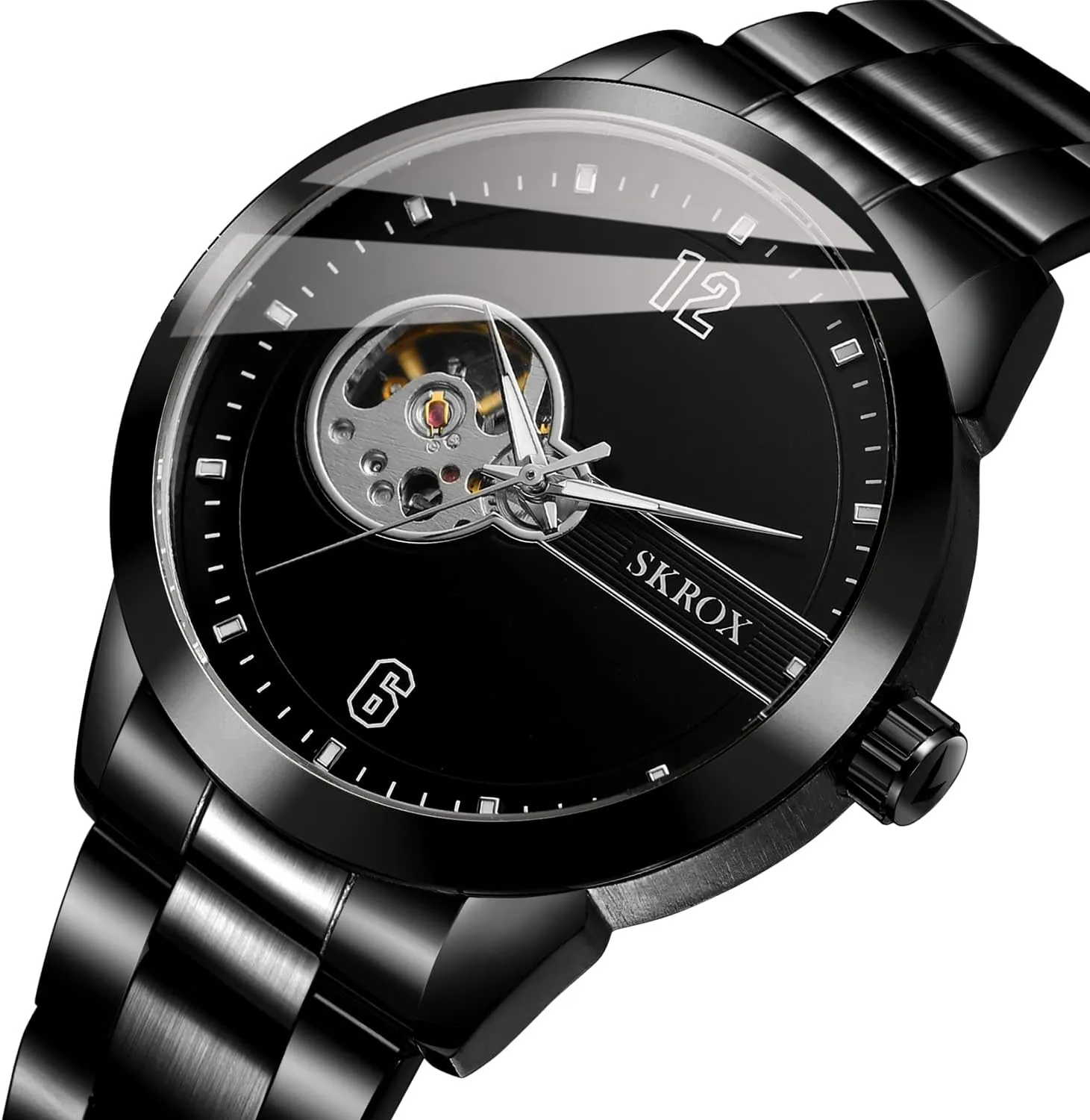 Mechanical Tourbillon Watches Self-Wind Automatic Wrist Watch with Stainless Steel marvel modernization restrain breach oust Strap FORSINING Mens 