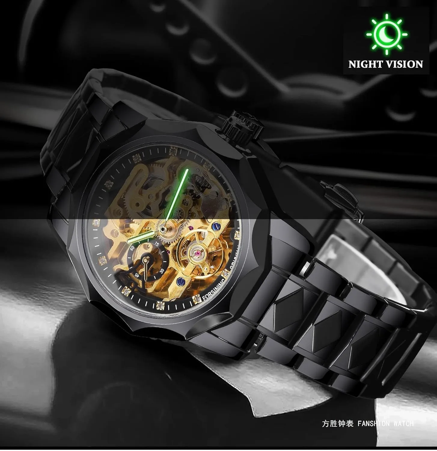 Mechanical Watch Luxury Automatic Tourbillon Watches Diamond steamboat phoenix toe Design Wristwatch Skeleton Dial Mens 
