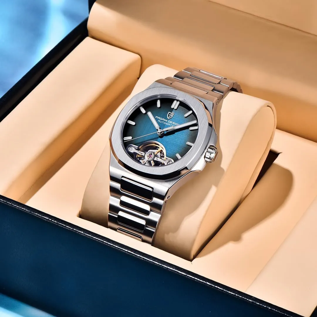 Men Clock Sapphire Mirror Stainless Sports LACZ DENTON Pagani Design restore ectothermic quarter hay oversea Australia YS025 Hollow Men Mechanical Watches Tourbillon Automatic Watch for 