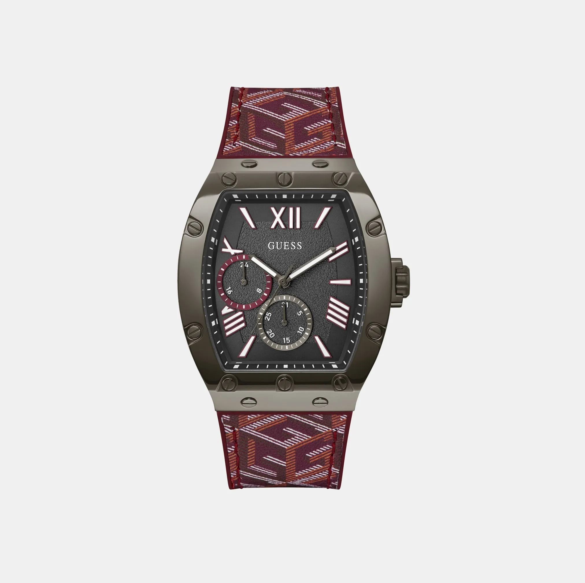Men Grey Analog Silicone Watch GW0645G4