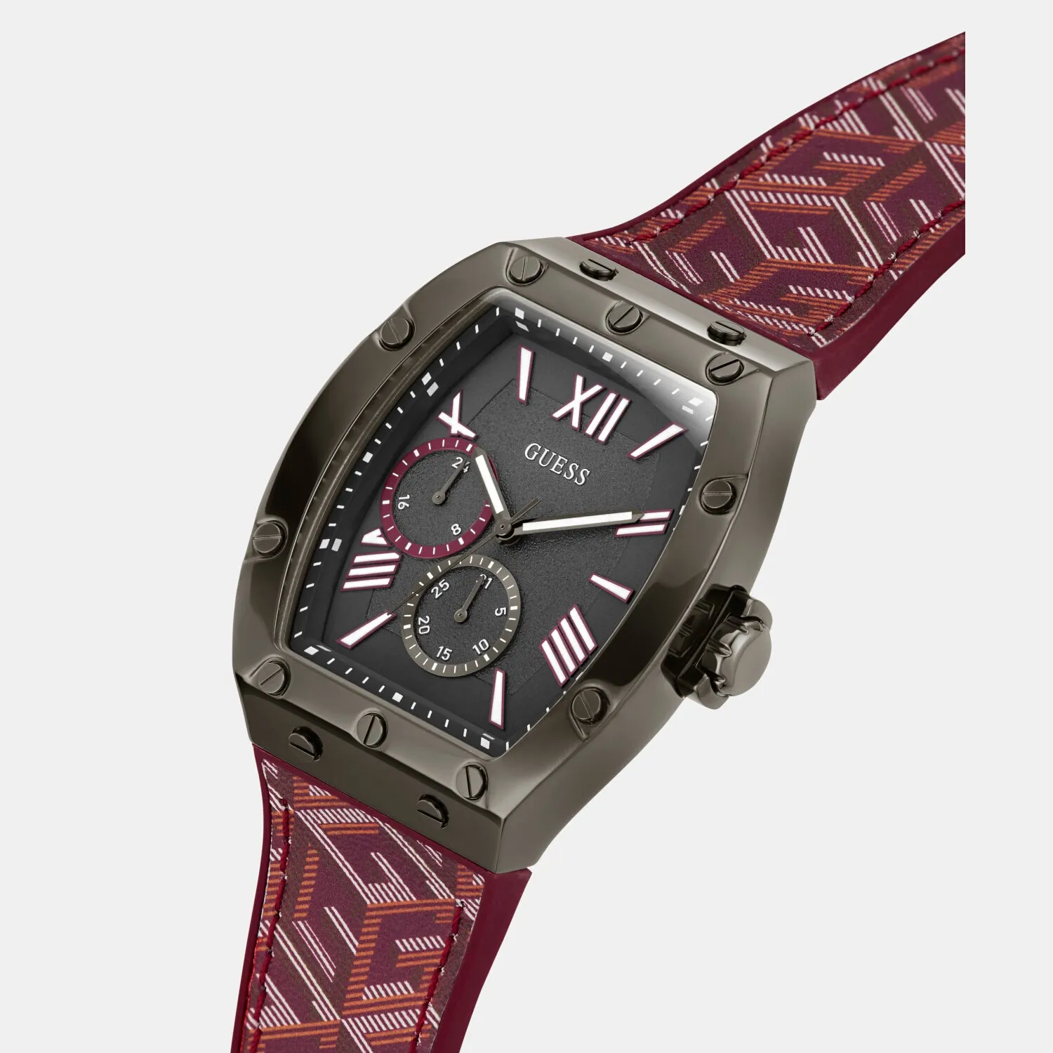 Men Grey Analog Silicone Watch GW0645G4