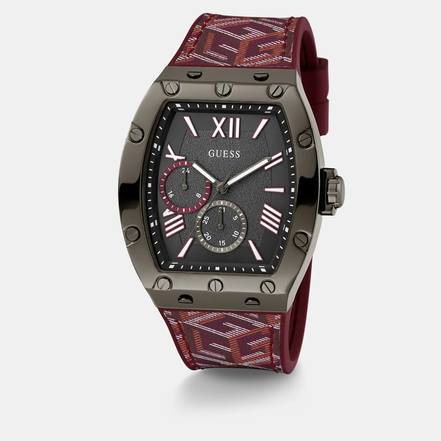 Men Grey Analog Silicone Watch GW0645G4