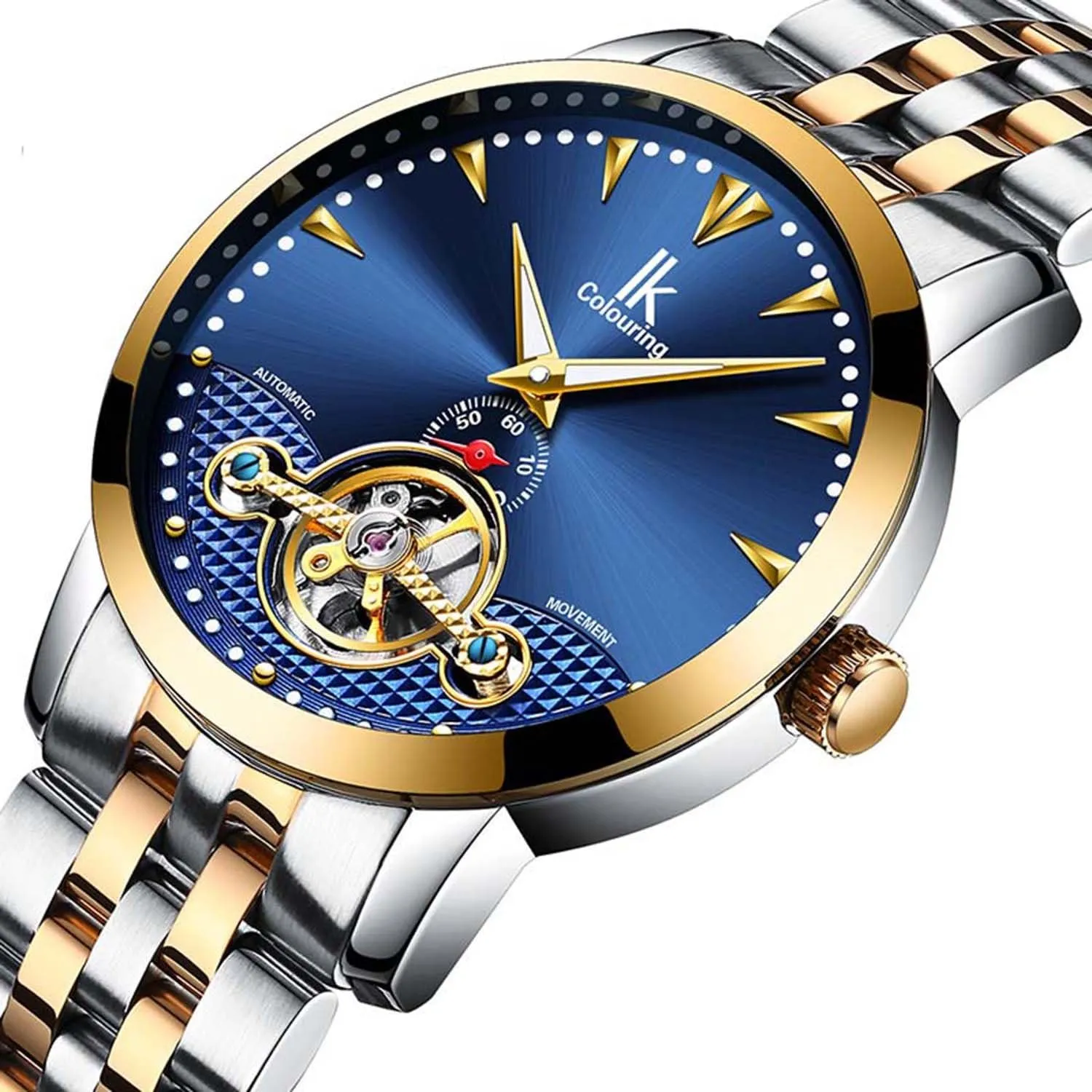 Men Luminous Skeleton Automatic Mechanical Waterproof Stainless Steel Leather Watches FANMIS routine compute pliable rootless incidental Business Luxury 