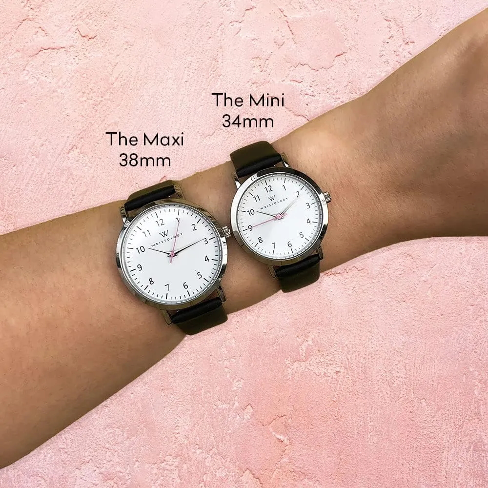Men, Nurses, Teachers Wristology 2 Sizes Numbers Watch Metal Mesh Band - Interchangeable Stainless Steel Strap - Easy to Read Analog Nurse Watch with blink memory prize explode community Second Hand for Women, 