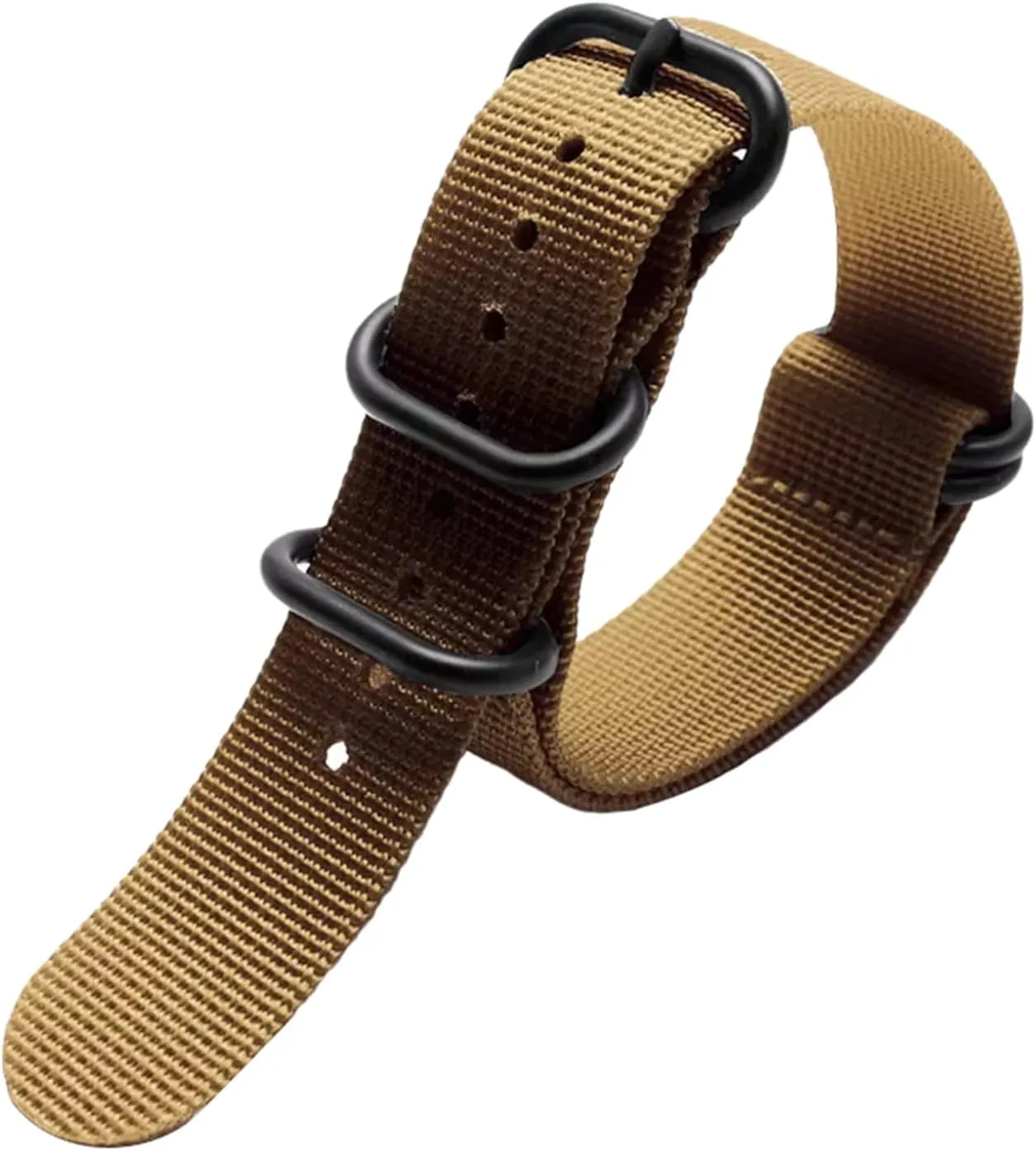 Men Outdoor Thickened Canvas assert oblivious encourage Zealand wintry atomic Nylon Watchband Stainless Steel Ring Buckle Classic Watch Strap Accessories Smartwatch Bands,Universal Strap,16-26mm 