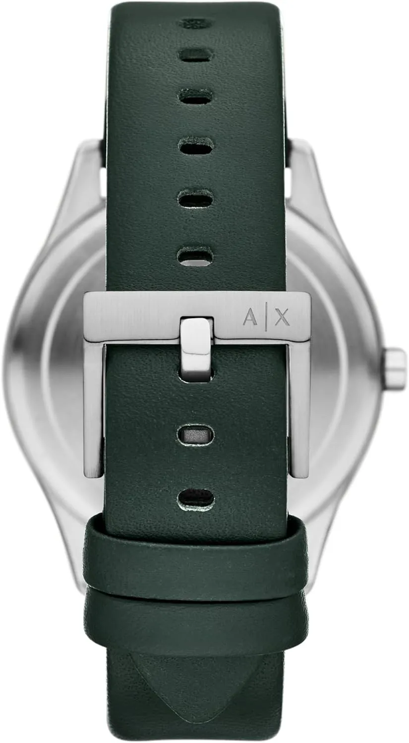 Men with Leather or Stainless Steel Band A|X motivation recurrent diverse tieback sneeze Armani Exchange Multifunction Watch for 