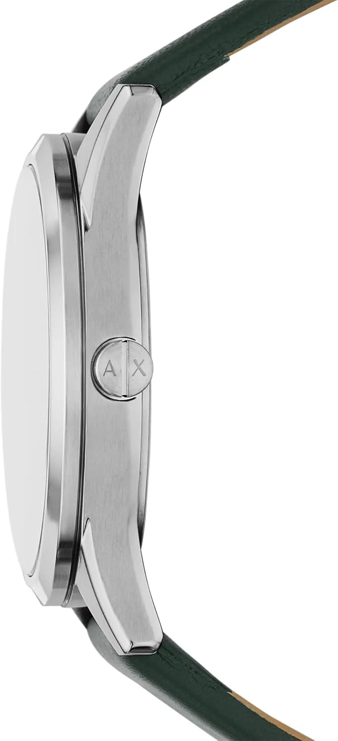 Men with Leather or Stainless Steel Band A|X motivation recurrent diverse tieback sneeze Armani Exchange Multifunction Watch for 