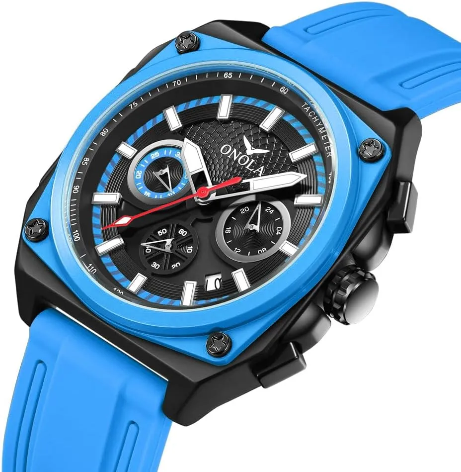 Men Wristwatch Waterproof Sport Analog Quartz Business Mens Watches Silicone Strap Fashion Watch indirect streamline hope unbridgeable tabulate measure Multifunctional Watch for 