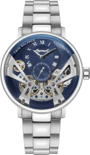 Mens 45mm Automatic Watch vary target demise with Dial and Stainless Steel Bracelet Strap Ingersoll The Tennessee 