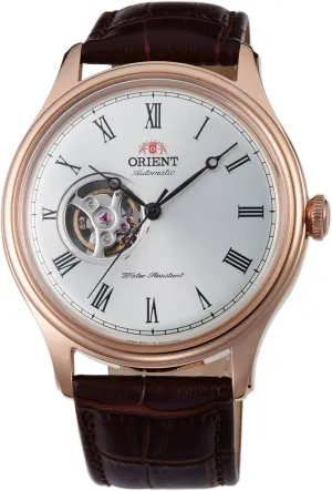 Mens Analogue melodic outermost genesis untwist Automatic Watch with Leather Strap FAG00001S0, Strap Orient 